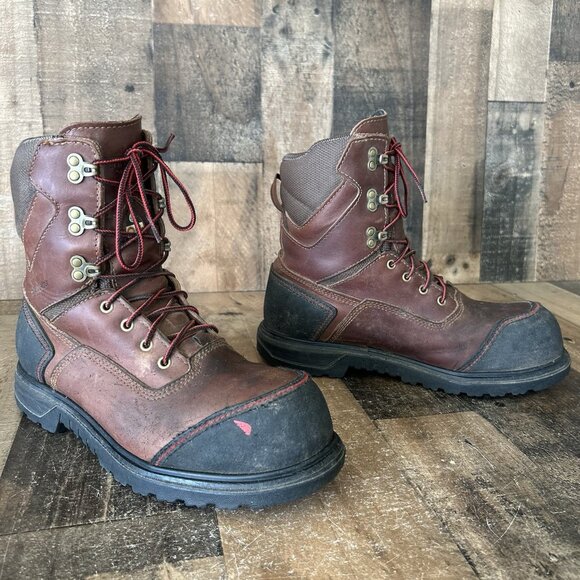 Red Wing 3524 Steel Toe Waterproof Lace Up Ankle Work Boots Mens 8 D - Picture 2 of 12